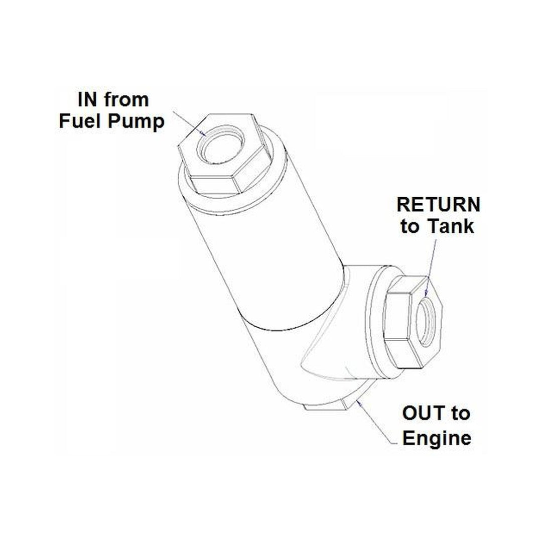 Holley EFI Filter Regulator -8AN | SKU 12-876