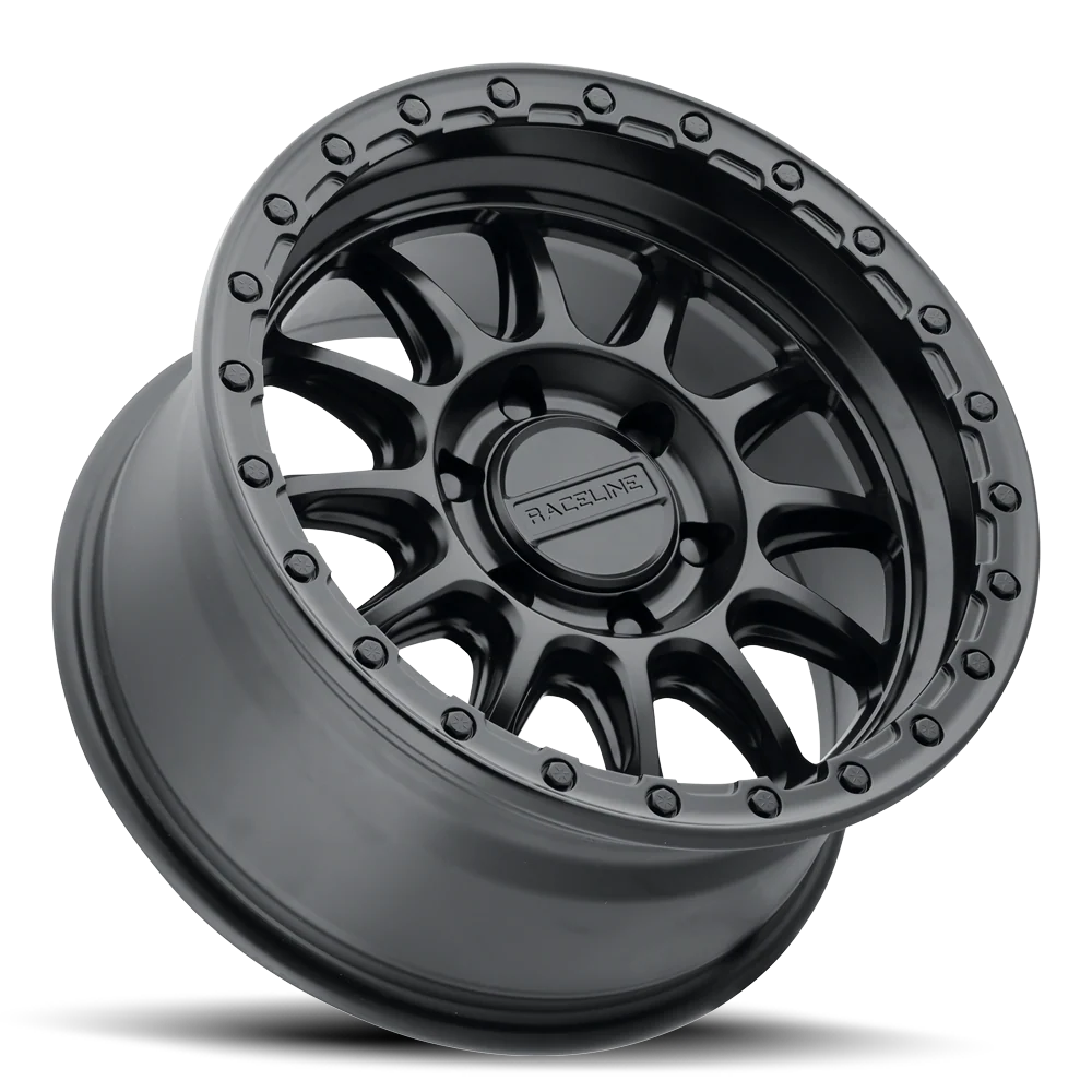 Raceline 960B Alpha 18x9 +18mm Beadlock Wheel - Satin Black 960B-89081+18