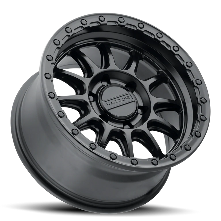 Raceline 960B Alpha 18x9 +18mm Beadlock Wheel - Satin Black 960B-89081+18