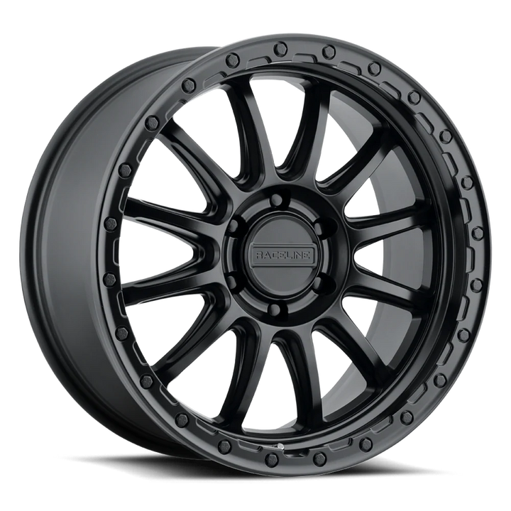 Raceline 960B Alpha 18x9 +18mm Beadlock Wheel - Satin Black 960B-89081+18