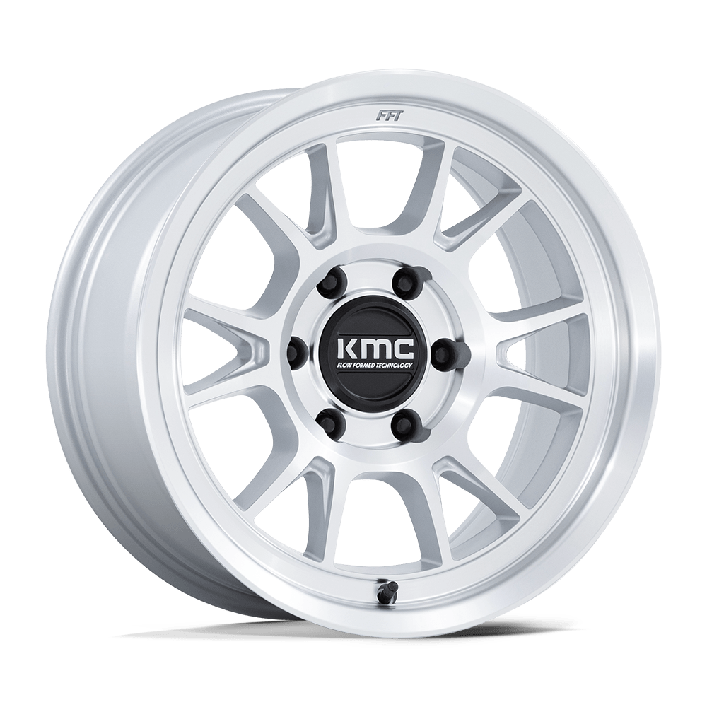 KMC KM729 Range Wheel - Gloss Silver w/ Machined Face