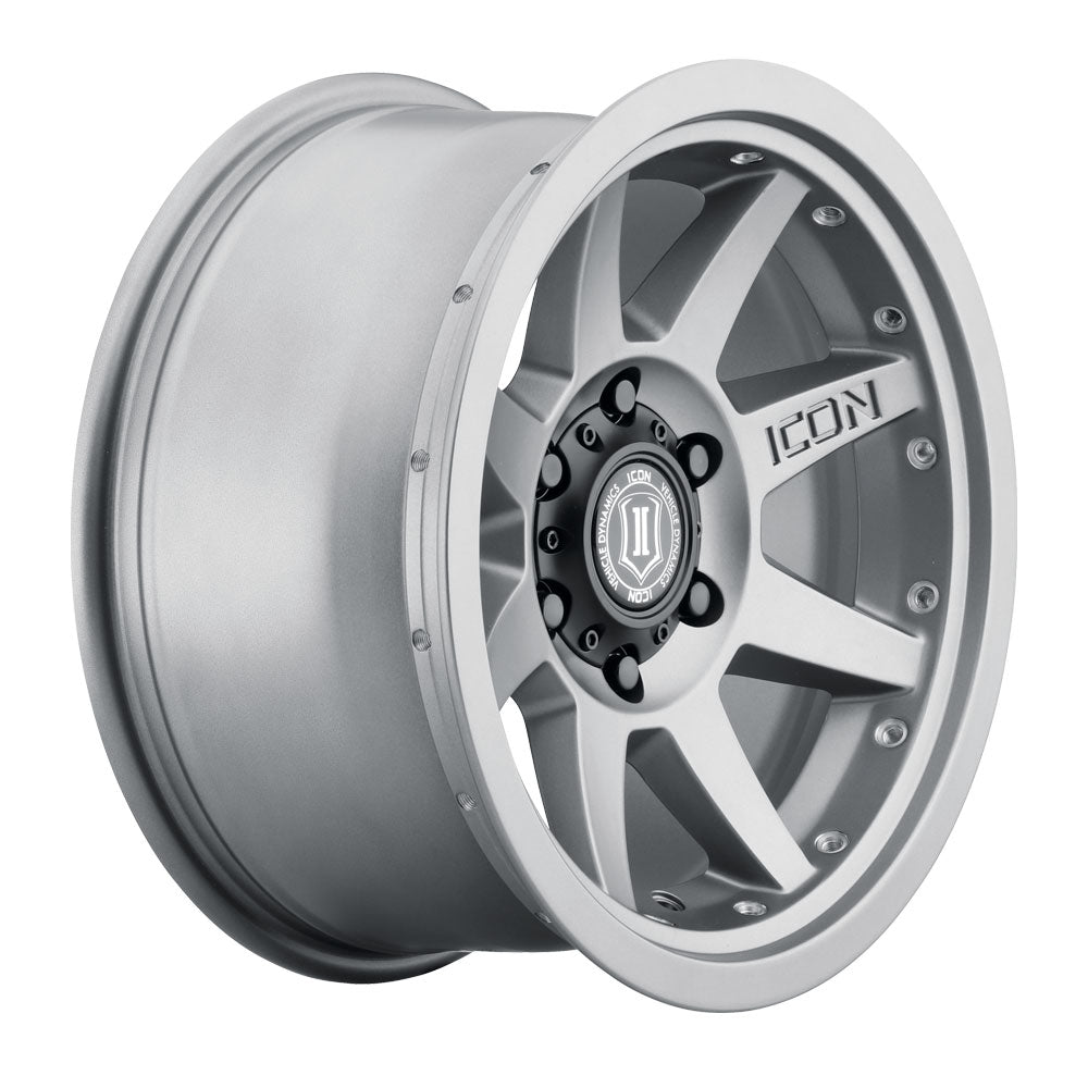 ICON Alloys Rebound PRO Titanium 17x8.5 5x5.5 0mm Offset 4.75" BS 108mm Hub Bore