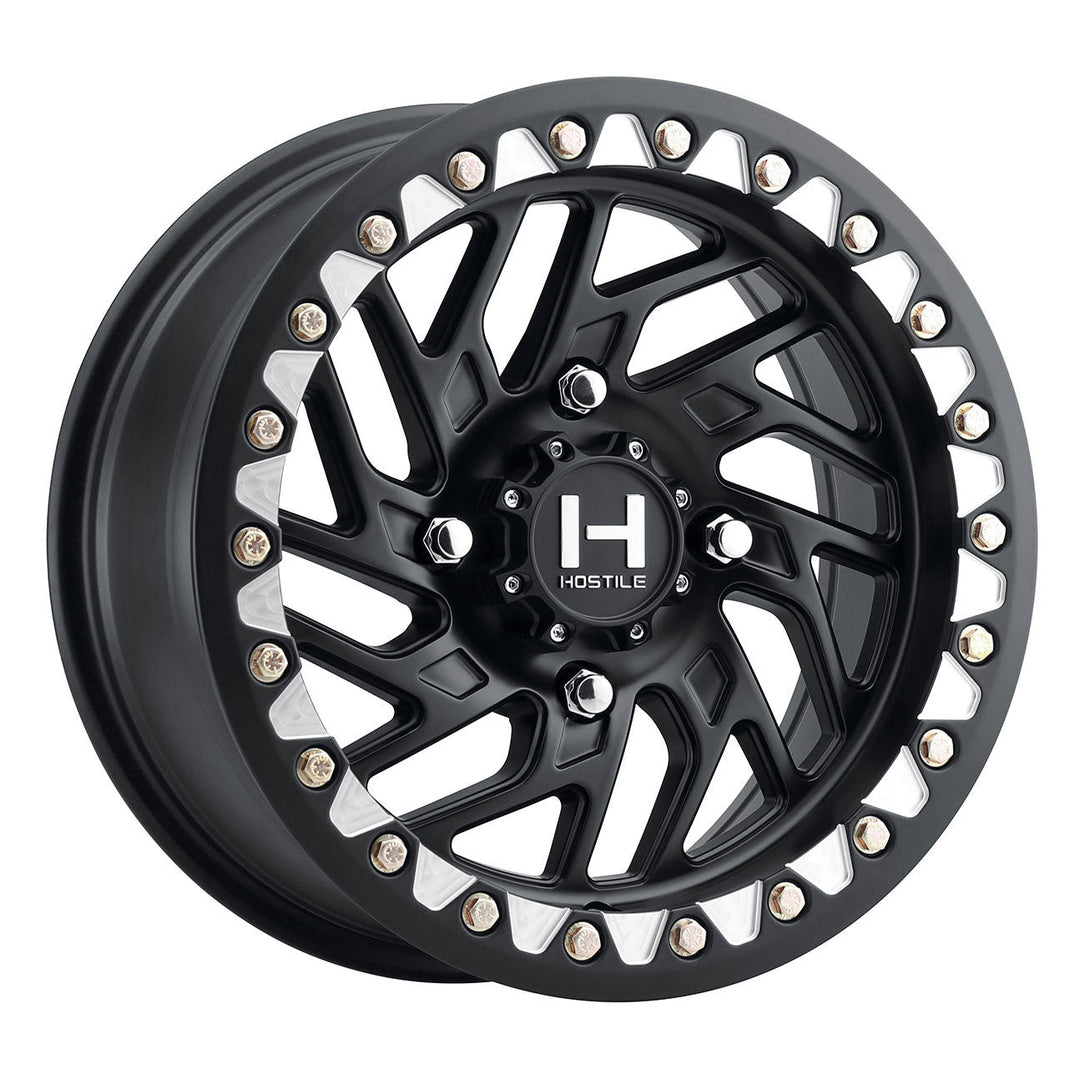 Hostile H316 Jigsaw UTV | 15x7 | 4 On 156 | Offset 13 | Satin Black | SKU H316-1570415644A