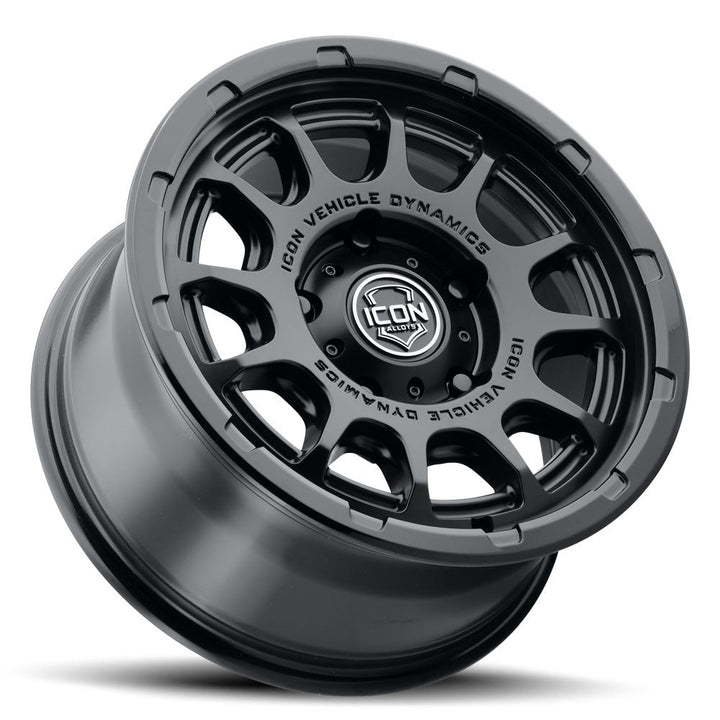 ICON Alloys Rancho Double Black 17x8.5 5 X 5.5 0mm Offset 4.75" BS (8417858647DB)