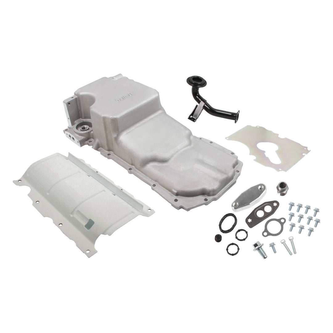 Holley GM Gen V LT Swap Oil Pan - as Cast with Turbo Oil Return | SKU 302-20
