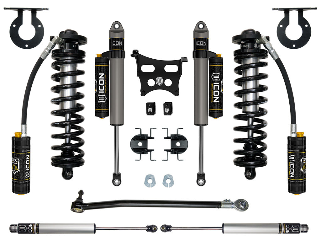 ICON 2023 Ford F-250/F-350 Super Duty 4WD 2.5-3" Lift Stage 4 Coilover Conversion System