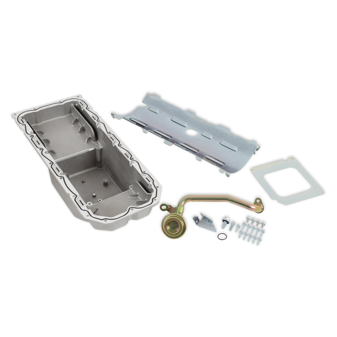 Holley Gen III Hemi Swap Oil Pan - Mid-Sump - Hellcat - Natural | SKU 302-64