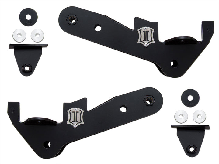 ICON 2017-2022 Ford F250/F350 Super Duty 4WD 4-Link Frame Bracket Kit (164504)