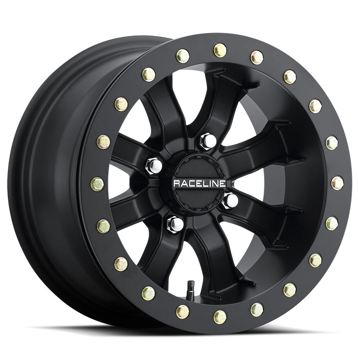 Raceline Black Mamba Beadlock UTV A71B 14x8 4 on 156 0 Offset Satin Black