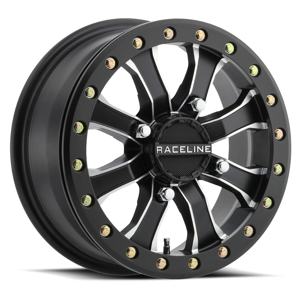 Raceline Mamba Beadlock UTV A71MB 14x6 4 on 137 Satin Black Machined