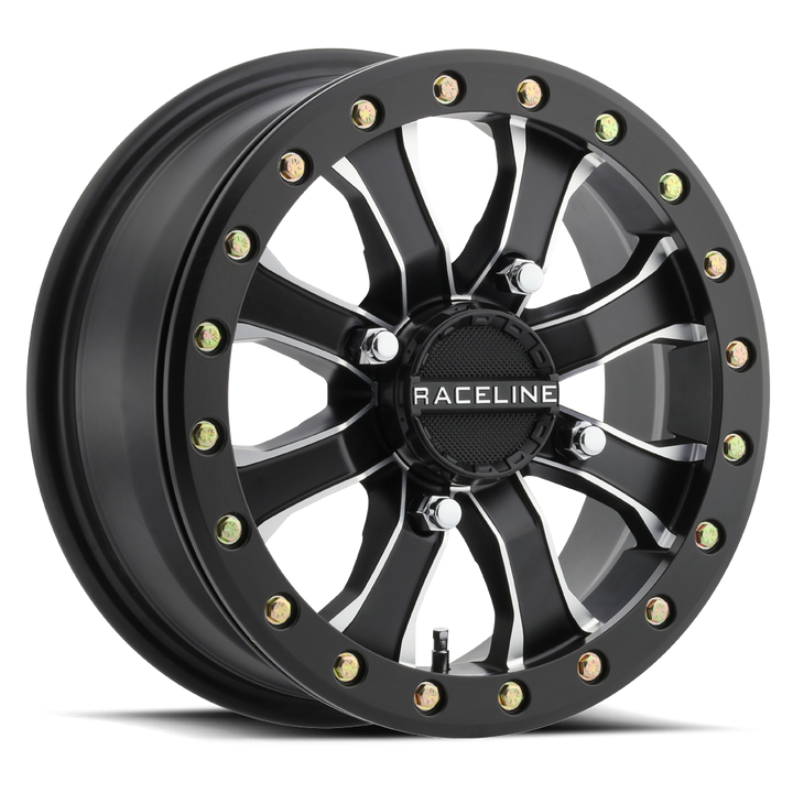 Raceline Mamba Beadlock UTV A71MB 15x6 4 on 137 Satin Black Machined