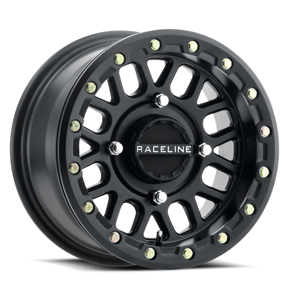 Raceline Podium Beadlock UTV A93B 14x7 4 on 156 +10 Offset Satin Black