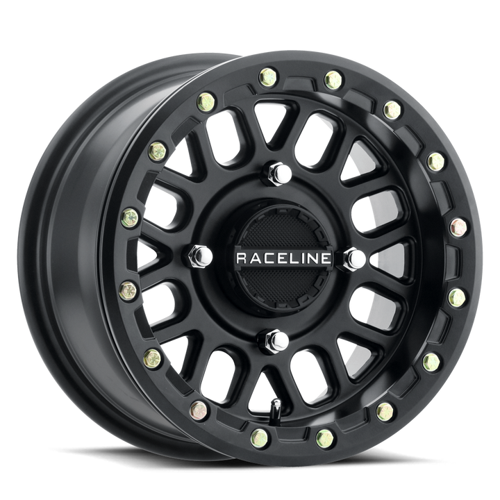 Raceline Podium Beadlock UTV A93B 14x7 4 on 156 +10 Offset Satin Black