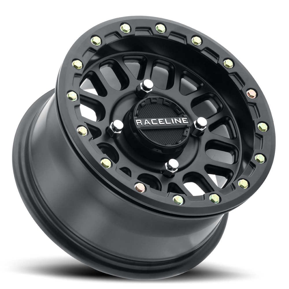 Raceline Podium Beadlock UTV A93B 14x7 4 on 156 +10 Offset Satin Black