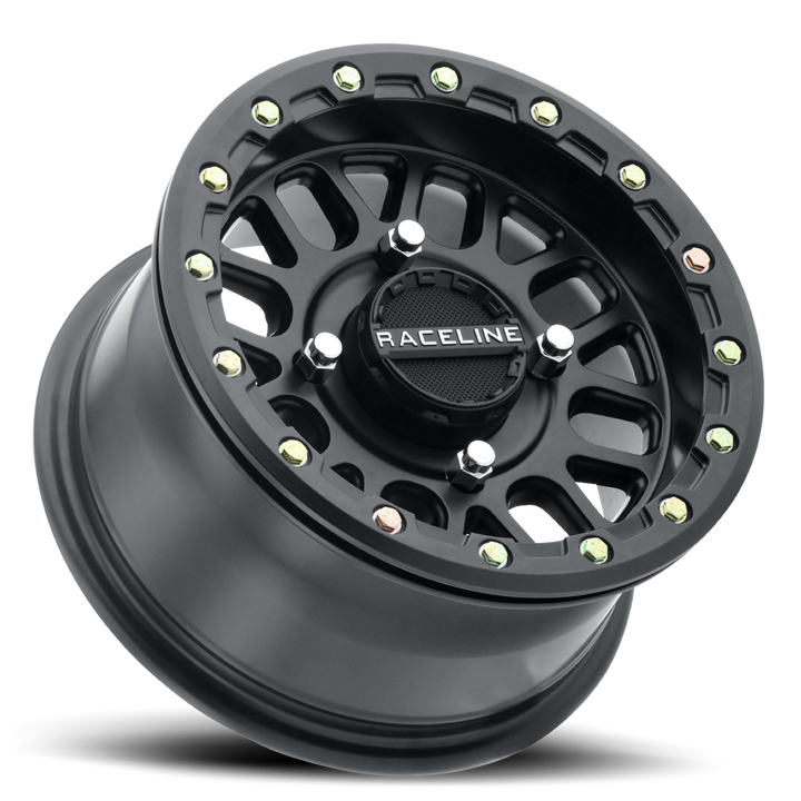 Raceline Podium Beadlock UTV A93B 14x7 4 on 156 +10 Offset Satin Black