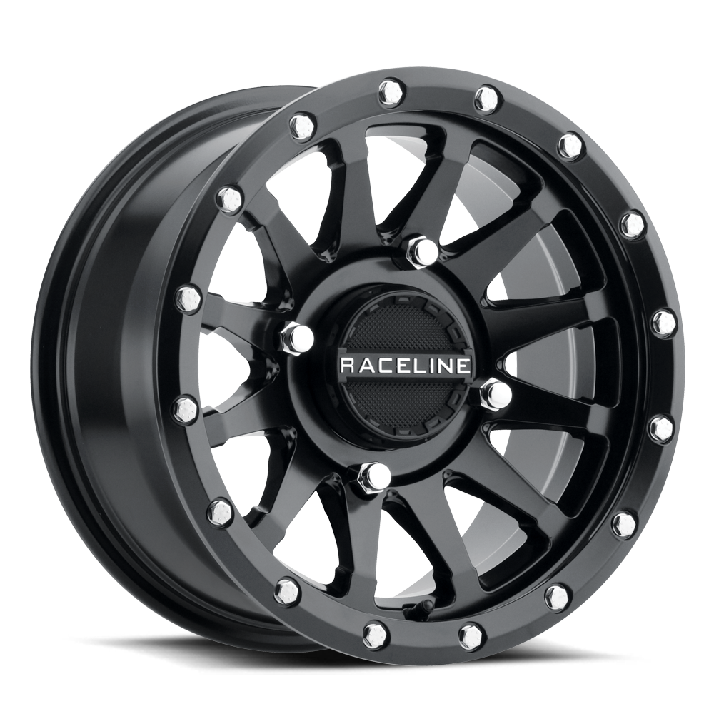 Raceline Trophy Simulated Beadlock UTV A95B 14x7 4 on 156 +10 Offset Satin Black