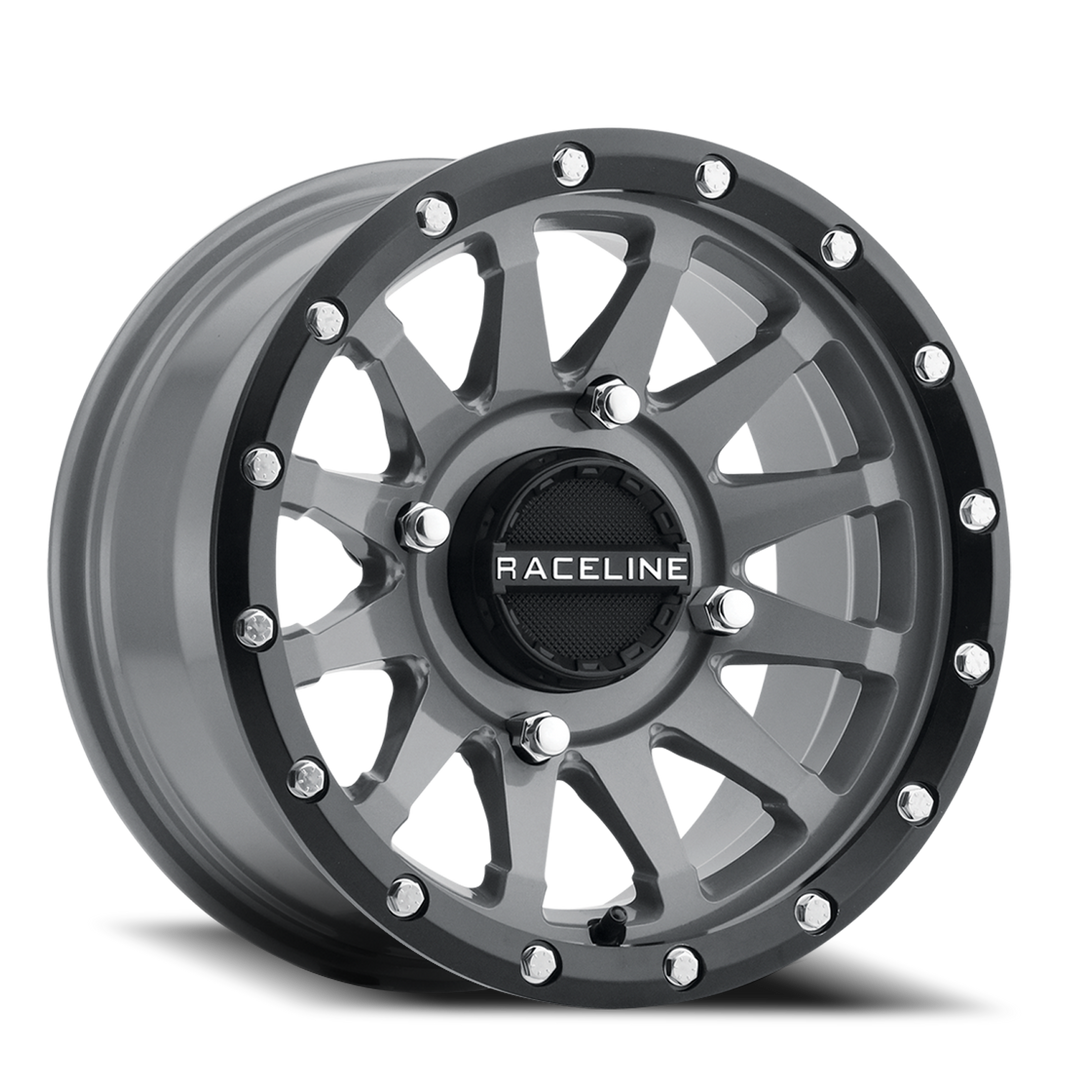 Raceline Trophy Simulated Beadlock UTV A95SG 14x7 4 on 137 Stealth Grey