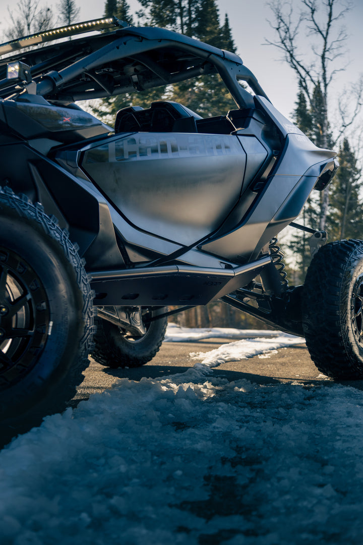 MBRP 2024-Up Can-Am Maverick R, Black-Coated Steel, Rock Slider Kit AC-9219-04