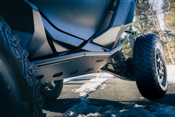 MBRP 2024-Up Can-Am Maverick R, Black-Coated Steel, Rock Slider Kit AC-9219-04