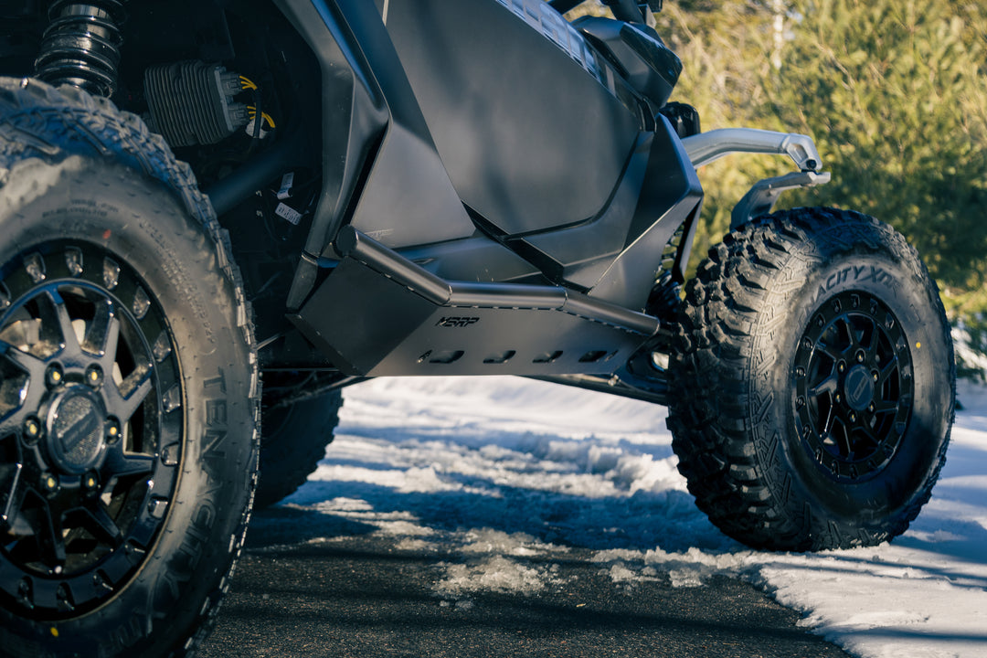 MBRP 2024-Up Can-Am Maverick R, Black-Coated Steel, Rock Slider Kit AC-9219-04