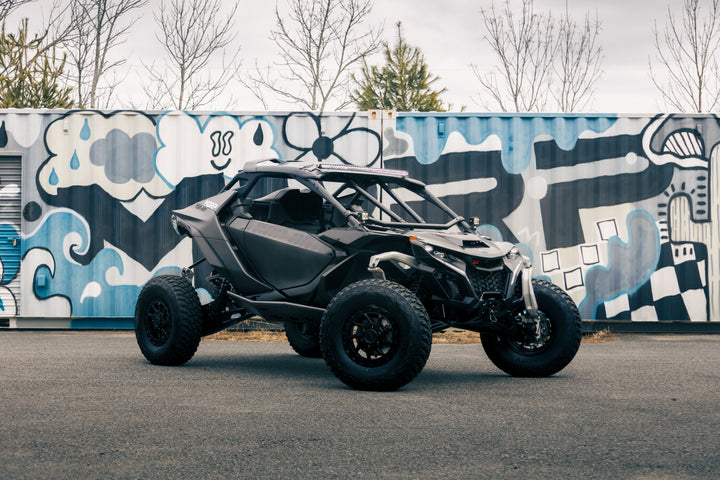 MBRP 2024-Up Can-Am Maverick R, Black-Coated Steel, Rock Slider Kit AC-9219-04