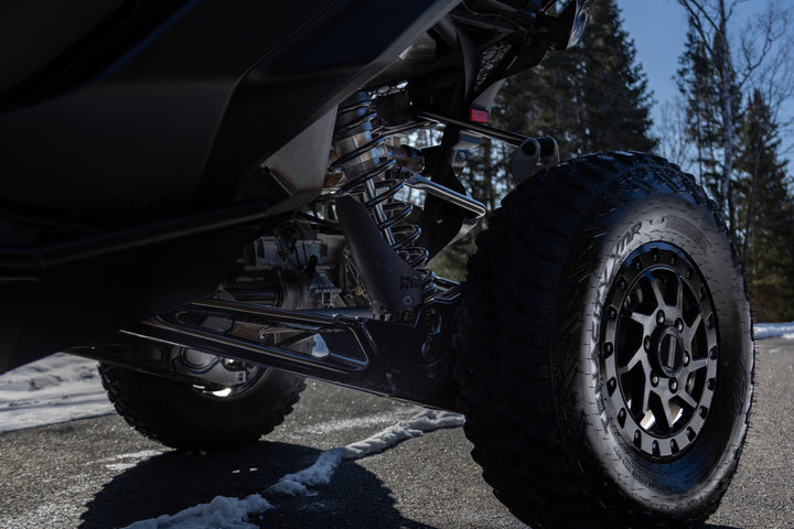 MBRP 2019-Up Can-Am Maverick R/ Maverick X3/ Maverick X3 Max Black-Coated Aluminized Steel Shock Guards AC-9219-05