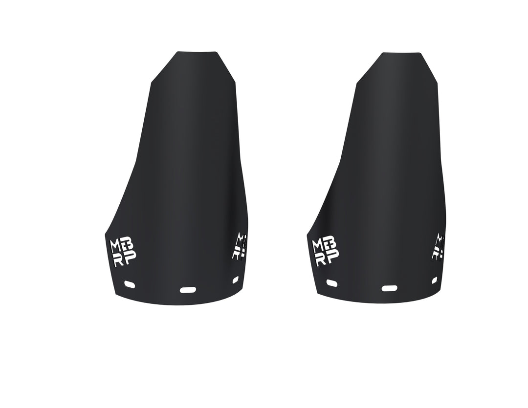 MBRP 2019-Up Can-Am Maverick R/ Maverick X3/ Maverick X3 Max Black-Coated Aluminized Steel Shock Guards AC-9219-05