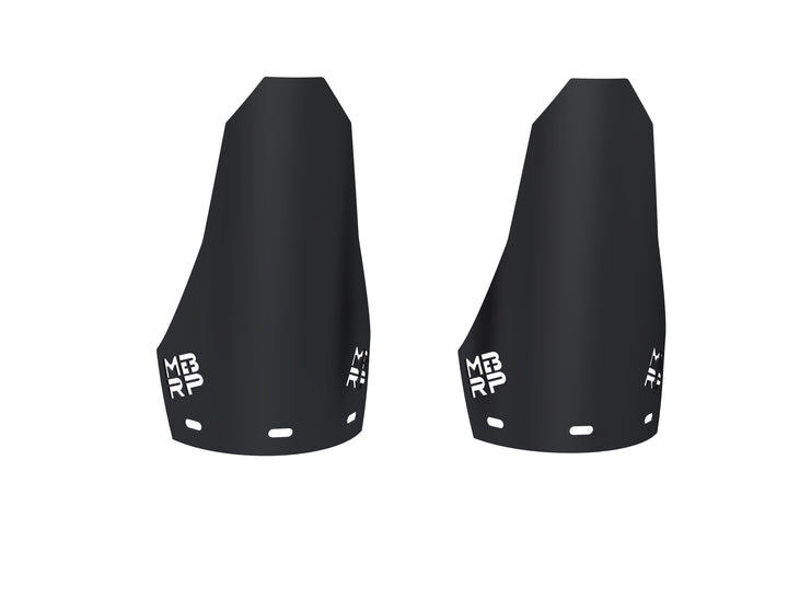 MBRP 2019-Up Can-Am Maverick R/ Maverick X3/ Maverick X3 Max Black-Coated Aluminized Steel Shock Guards AC-9219-05