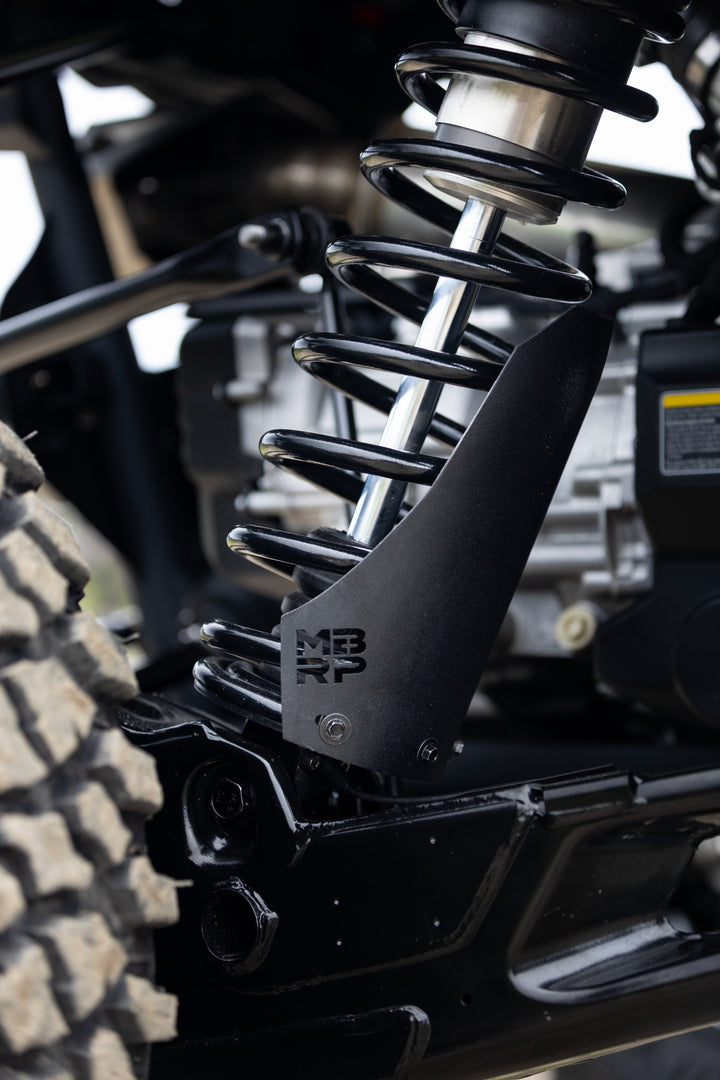 MBRP 2019-Up Can-Am Maverick R/ Maverick X3/ Maverick X3 Max Black-Coated Aluminized Steel Shock Guards AC-9219-05