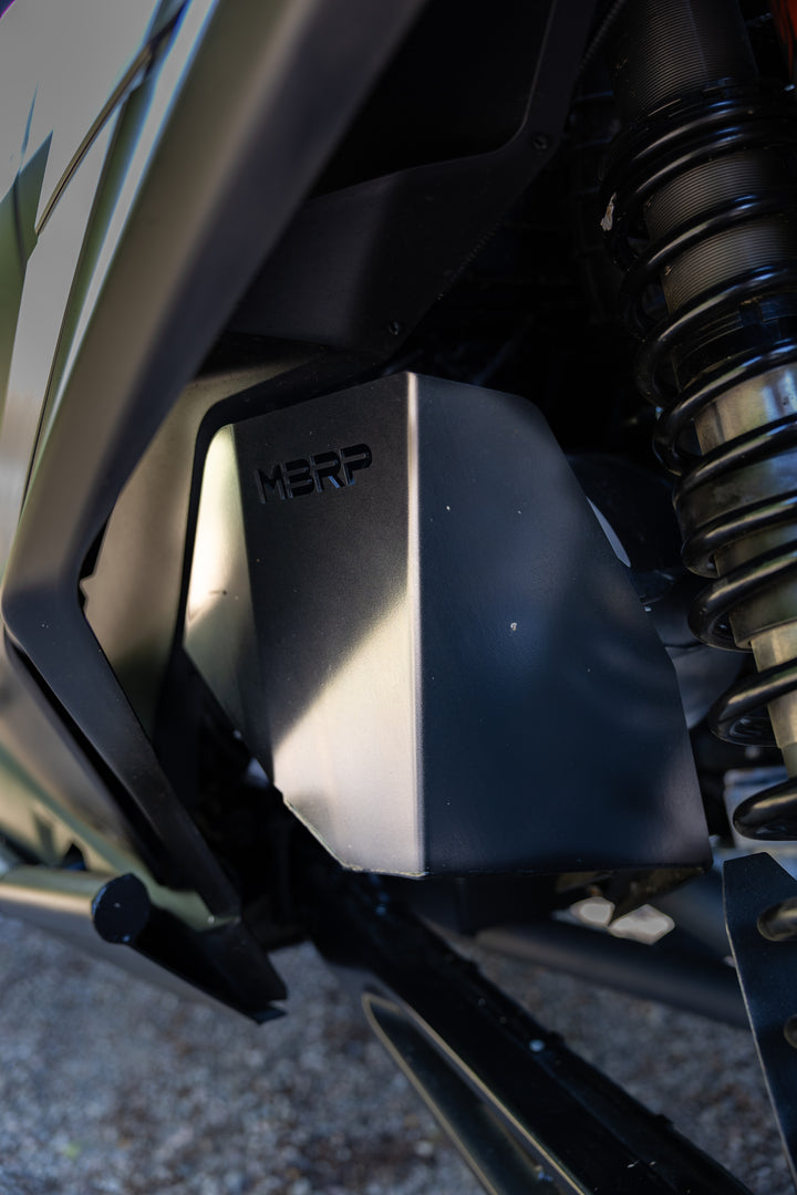 MBRP 24-Up Can-Am Maverick R Black-Coated Air Box Deflector AC-9219-06