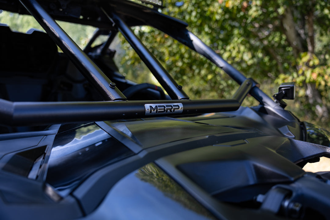 MBRP 24-Up Can-Am Maverick R Black-Coated Front-Intrusion Bar AC-9219-07