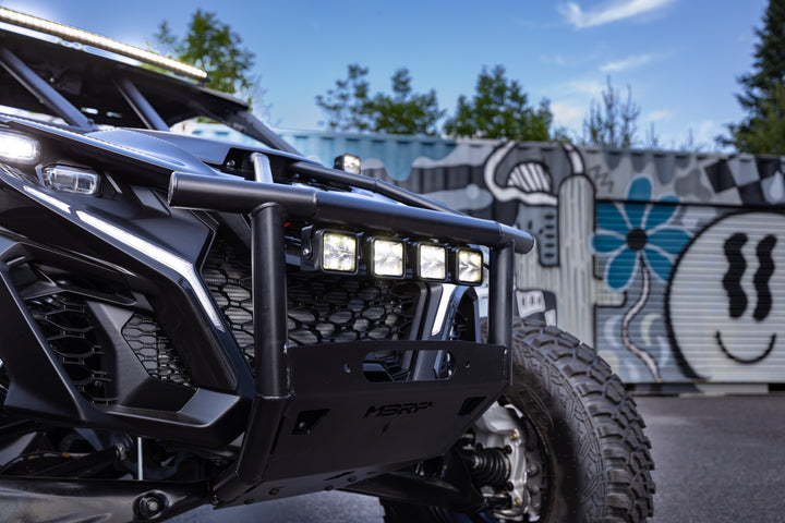 MBRP 2024-Up Can-Am Maverick R, Black-Coated Steel Front Race Bumper AC-9219-12