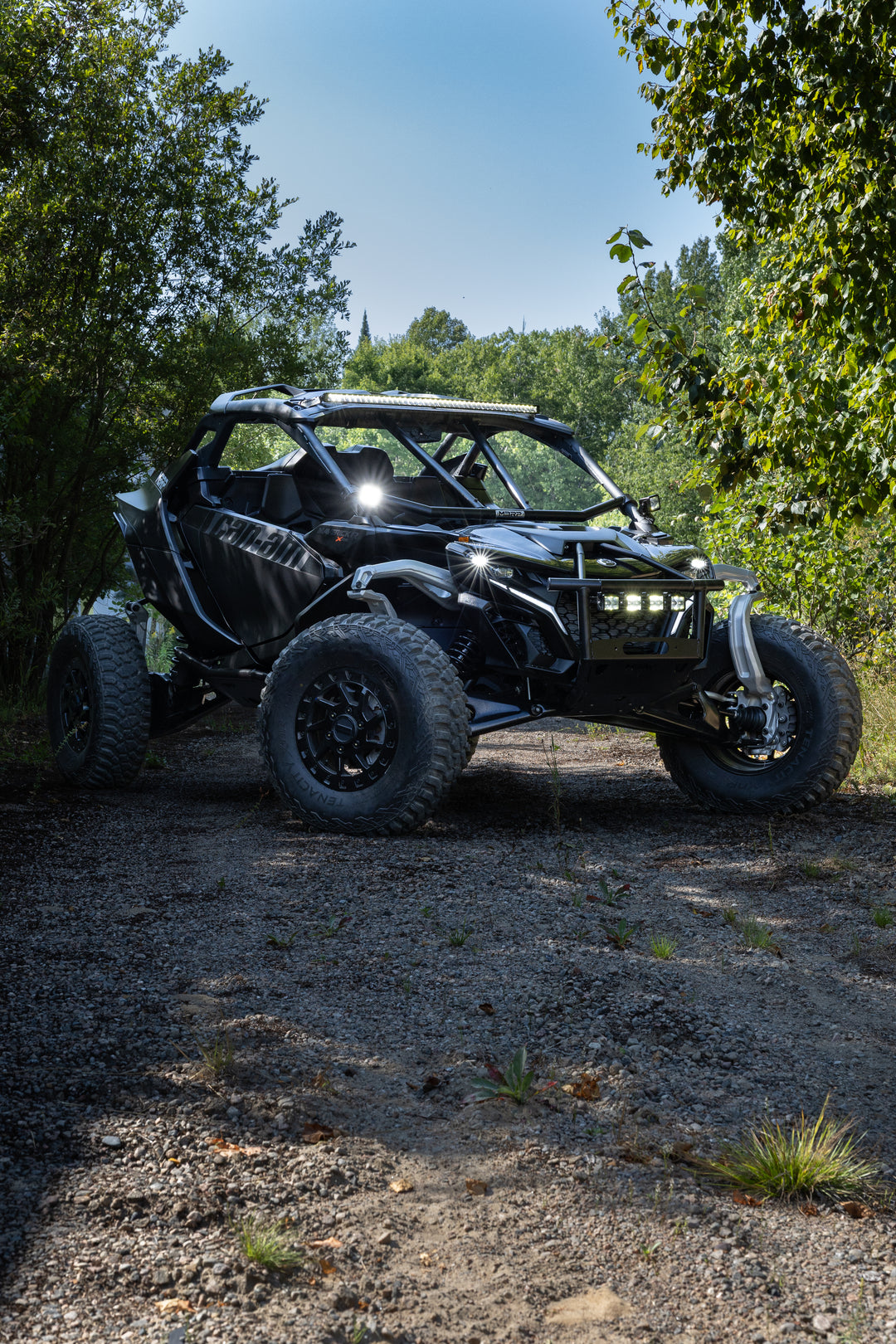 MBRP 2024-Up Can-Am Maverick R, Black-Coated Steel Front Race Bumper AC-9219-12