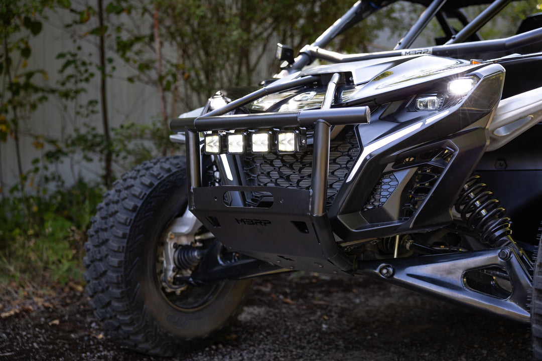 MBRP 2024-Up Can-Am Maverick R, Black-Coated Steel Front Race Bumper AC-9219-12