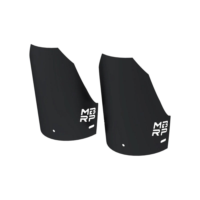MBRP 2018-Up Polaris RZR, Black-Coated Aluminized Steel Rear Shock Guard Kit AC-9533-05