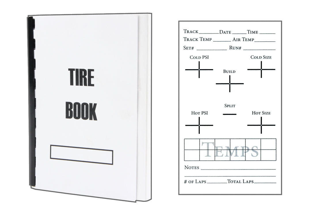 Allstar Tire Setup Chart Before / After Race 50 Sheet in a Pad ALL041