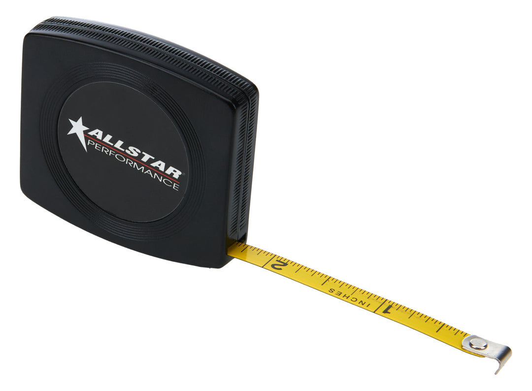 Allstar Tape Measure Deluxe 10 ft Length 0.25" Width Inch Plastic Black ALL10112