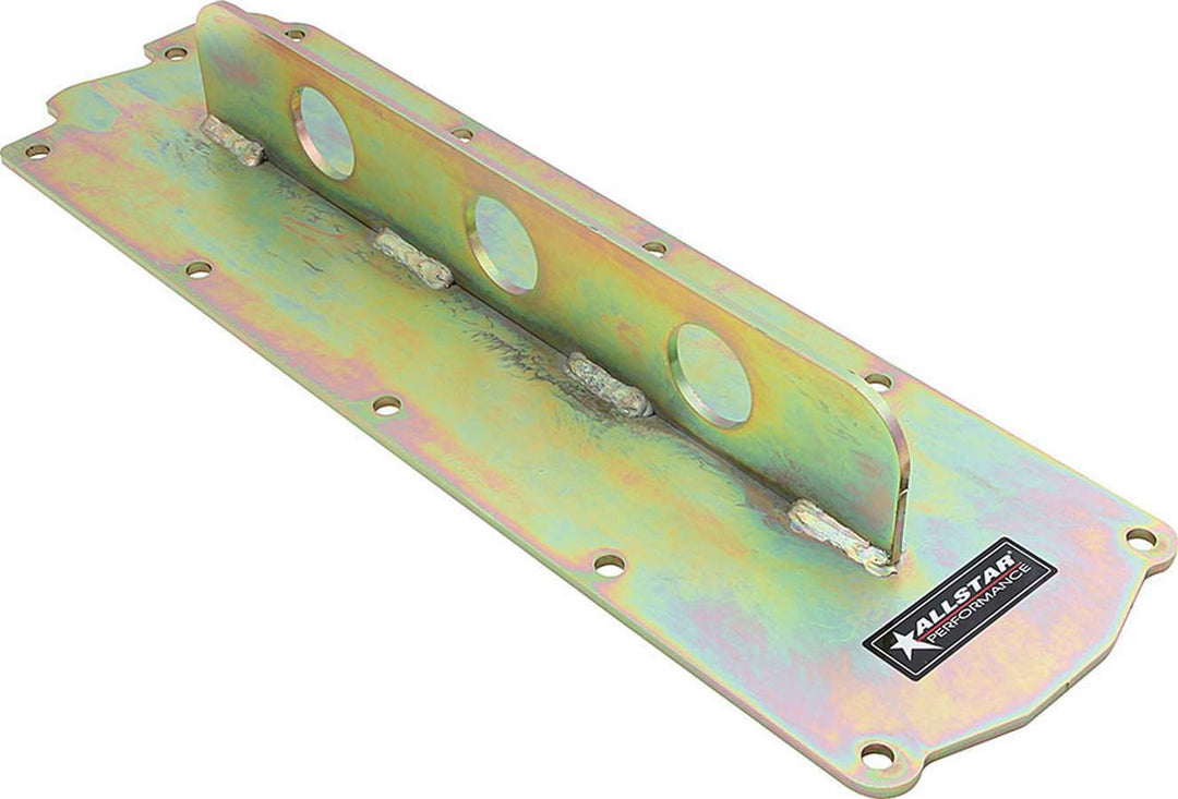 Allstar Engine Lift Plate 3/16" Thick Steel Cadmium Gen IV GM LS-Series Valley Cover Flange ALL10143