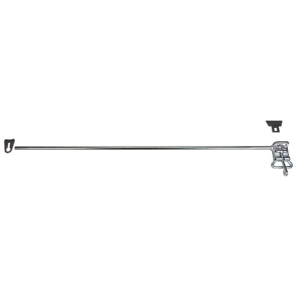 Allstar Window Net Installation Kit Round Bar Latch Style Stainless Steel Natural Kit ALL10217