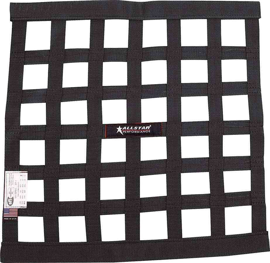 Allstar Window Net Border Style SFI 27.1 1" Webbing 18 x 18" Square Black ALL10280