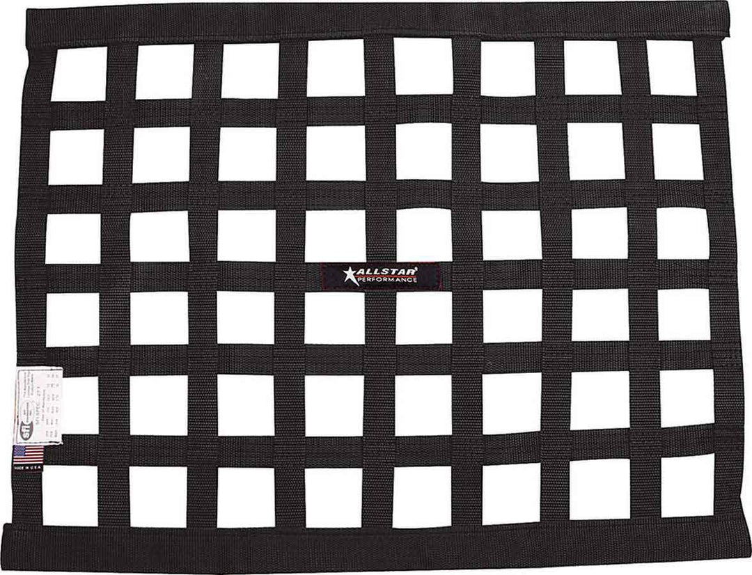 Allstar Window Net Border Style SFI 27.1 1" Webbing 18 x 24" Rectangle Black ALL10285