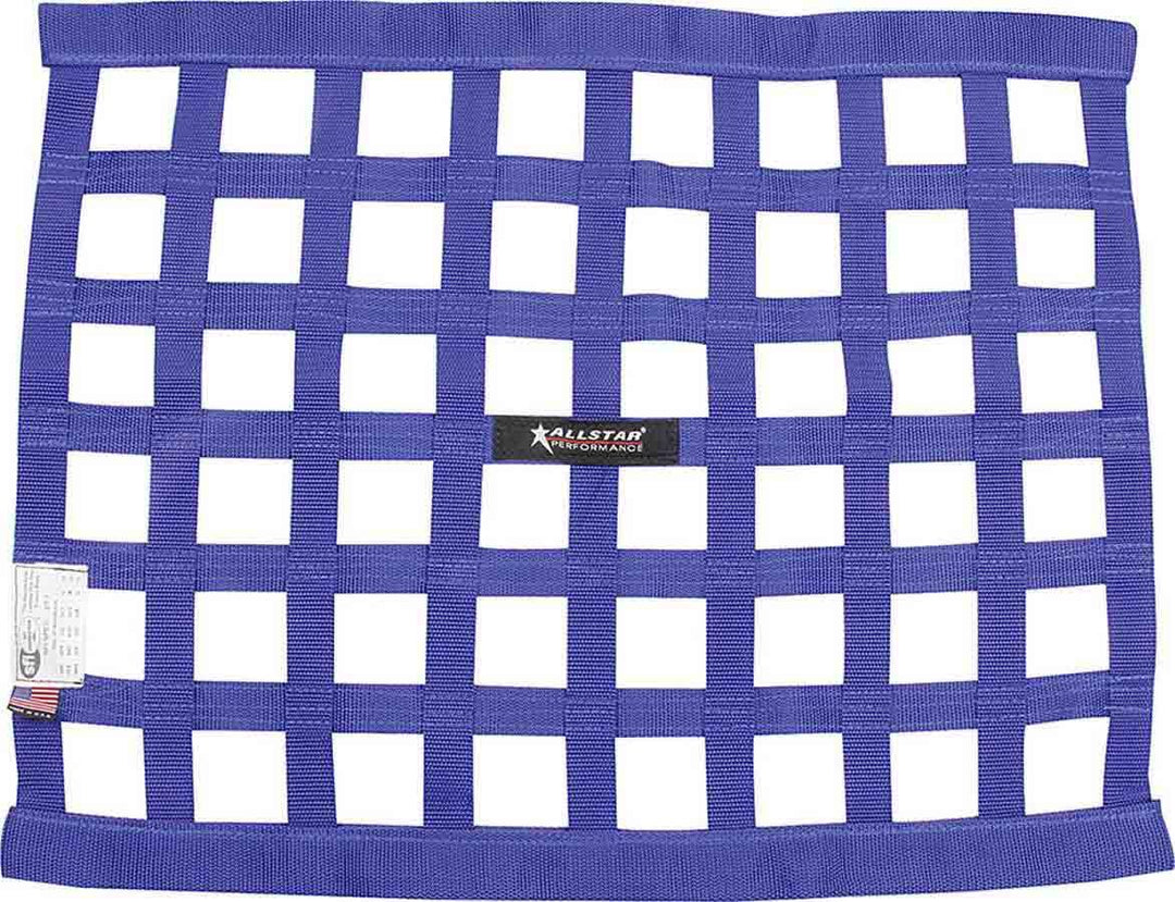Allstar Window Net SFI 27.1 1" Webbing 18 x 24" Rectangle Blue ALL10286