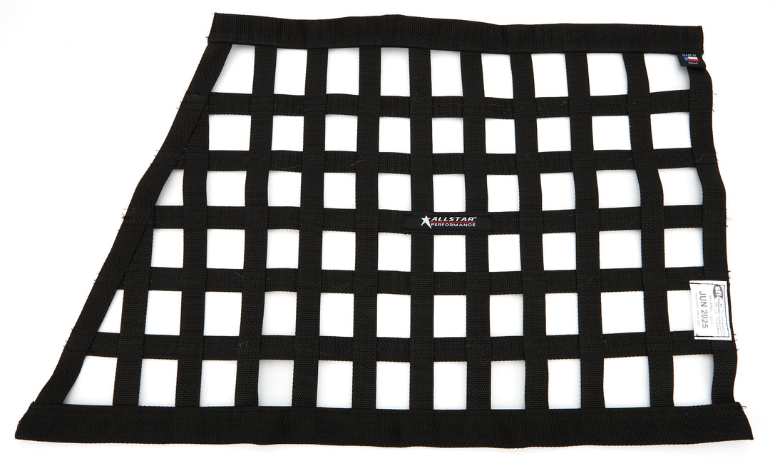 Allstar Window Net SFI 27.1 1" Webbing 18 x 29 x 22" Trapezoid Black ALL10288