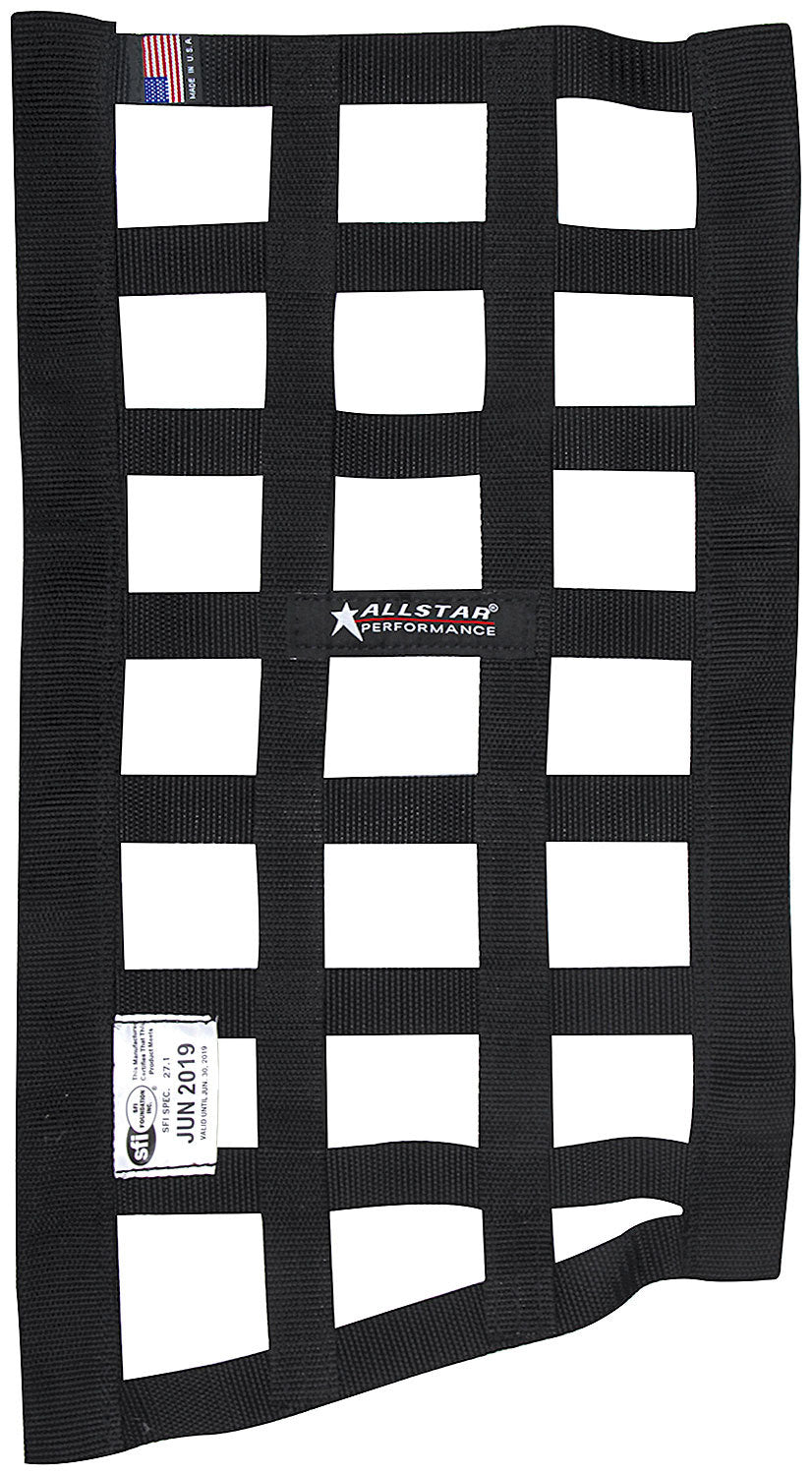 Allstar Window Net SFI 27.1 1" Webbing Trapezoid Black ALL10291