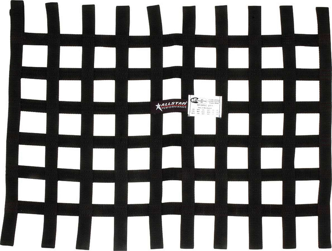 Allstar Window Net Loop Style SFI 27.1 1" Webbing 18 x 24" Rectangle Black ALL10295