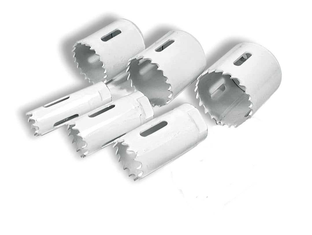 Allstar Hole Saw 3/4 to 1-3/4" OD 1/2"-20 / 5/8"-18 Thread Steel White Paint Tubing Notchers Kit ALL10412