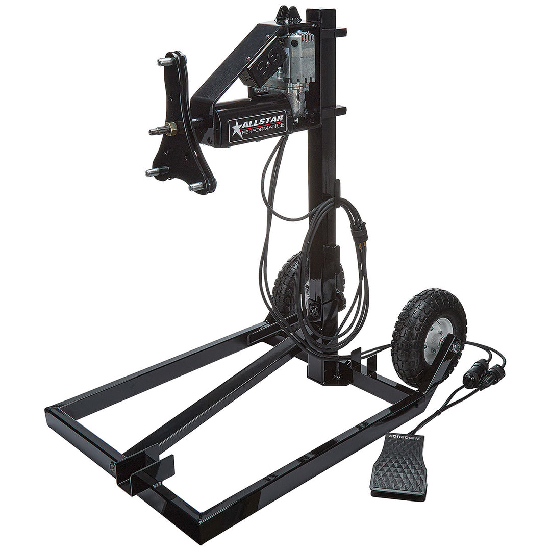 Allstar Tire Prep Stand Electric 110V Cart / Foot Pedal / Motor / Wheels 5 x 5 / Wide Kit ALL10565