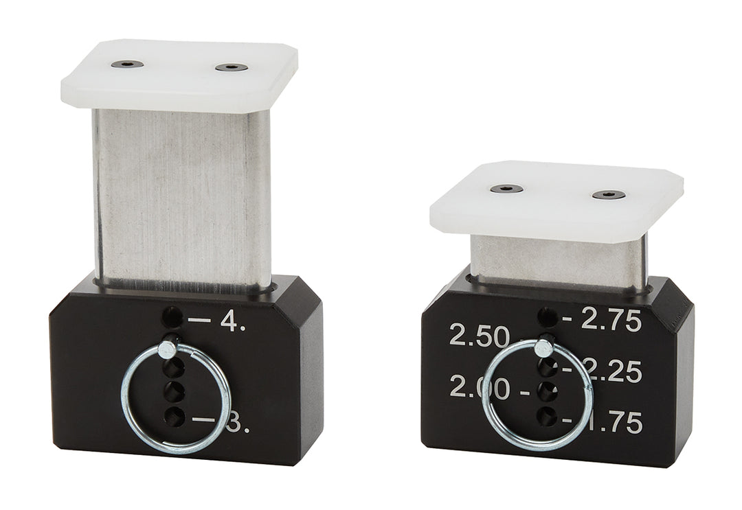 Allstar Ride Height Gauge Short 1-3/4 to 4" Height Range Aluminum Black Anodized Pair ALL10720