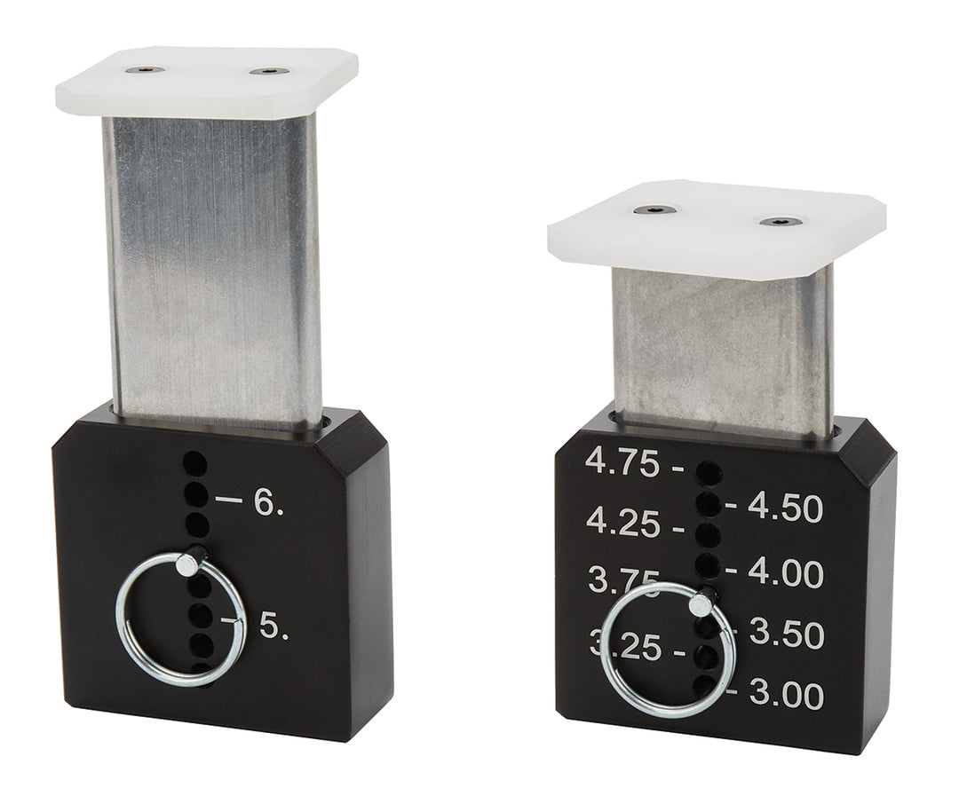 Allstar Ride Height Gauge Tall 3 to 6" Height Range Aluminum Black Anodized Pair ALL10721