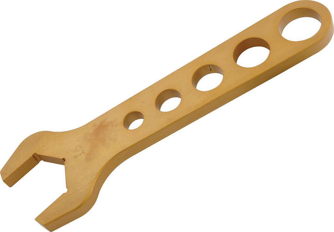 Allstar AN Wrench Single End 16 AN Aluminum Gold Anodized ALL11116